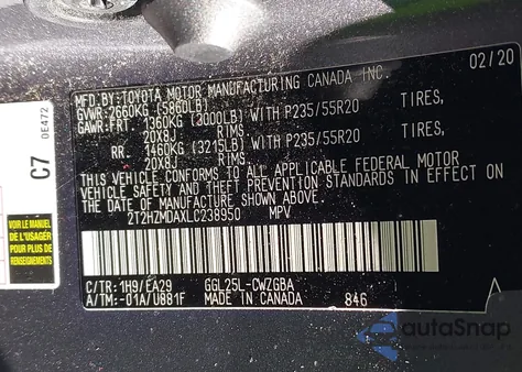 2020 Lexus Rx 350 from USA, damaged, VIN 2T2HZMDAXLC238950